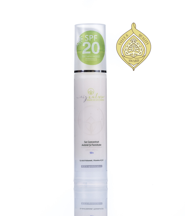 Concentrated Firming and Anti-Aging Serum 50+ with Hyaluronic Acid and Vitamins A and E - 50 ml
