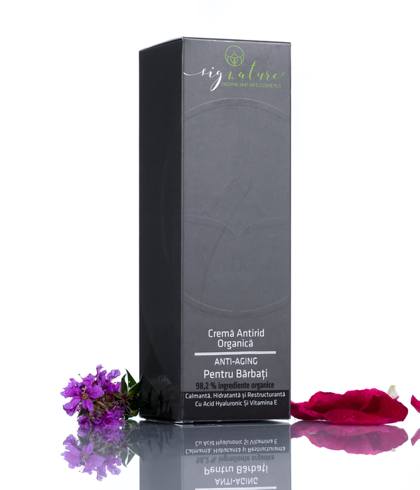 Hydrating and Firming  Anti-Aging Cream with Hyaluronic Acid and Vitamin E For Men - 50 ml