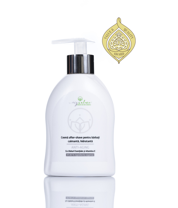 Soothing and Hydrating After-Shave Cream with Essential Oils and Vitamin E - 250 ml