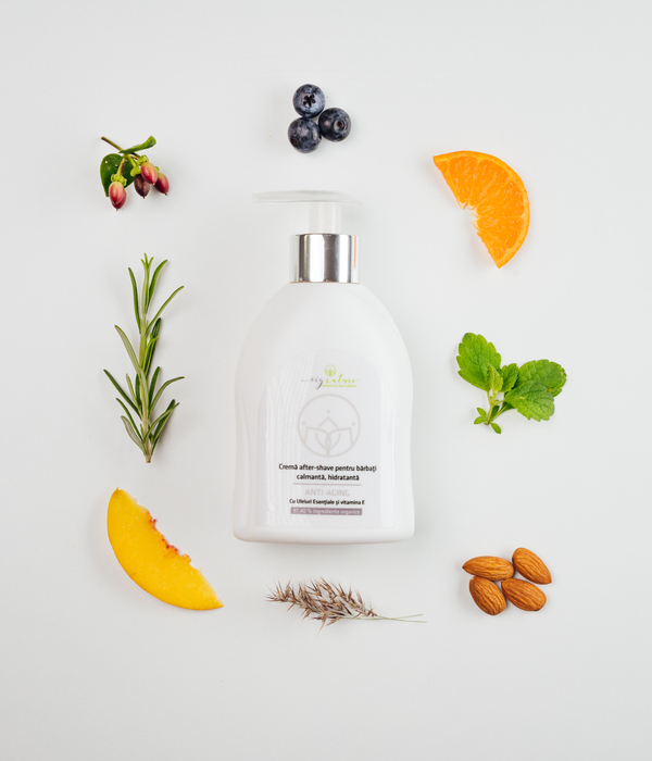 Soothing and Hydrating After-Shave Cream with Essential Oils and Vitamin E - 250 ml