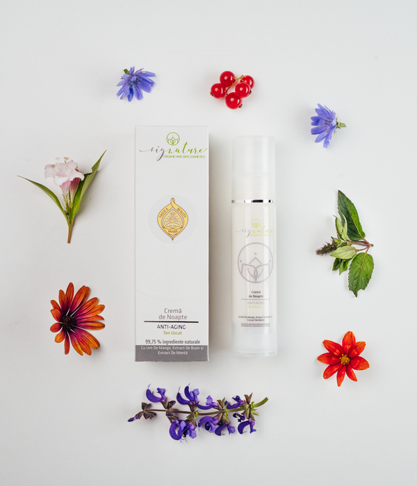 Cremă hidratantă de noapte pt. ten uscat 